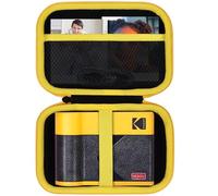 Lebakort Dur Étui Housse Cas Compatible avec Kodak Mini Shot 3 Era/Mini 3 Era/Mini Shot 3 Retro/Mini 3 Retro 4PASS 2-in-1 Appareil Photo Instantané et Imprimante Photo Portable(Noir+Jaune