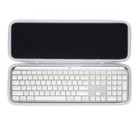 Lebakort Dur Étui Housse Cas Compatible avec Logitech MX Keys S/MX Keys/MX Keys S Plus Clavier Bluetooth Silencieux sans Fil (Blanc)
