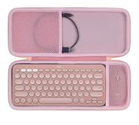 Lebakort Dur Étui Housse Cas Compatible avec Logitech Pebble 2 Combo K380s K380 Clavier sans Fil et M350s M353 Souris (Rose)
