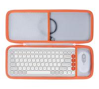 Lebakort Dur Étui Housse Cas Compatible avec Logitech Pop Icon,Blanc | Combo,Ensemble Clavier et Souris Coque dure,compact