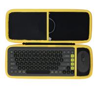 Lebakort Dur Étui Housse Cas Compatible avec Logitech Pop Icon Combo, Ensemble Clavier et Souris (Graphite)