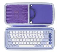 Lebakort Dur Étui Housse Cas Compatible avec Logitech Pop Icon Keys Clavier Bluetooth sans Fil (La Couleur Violette)