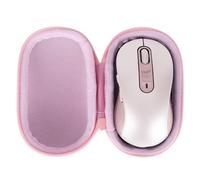 Lebakort Dur Étui Housse Cas Compatible avec Logitech Signature M650 L Souris (Rose)