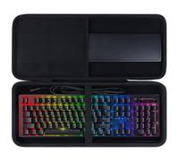 Lebakort Dur Étui Housse Cas Compatible avec Razer BlackWidow V3 / BlackWidow V4 / Cynosa V2 / Ornata V3 / Huntsman Elite/Huntsman V2 / RedThunder K10 Clavier mécanique de Jeu (Noir)