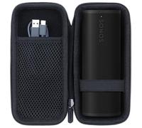 Lebakort Dur Étui Housse Cas Compatible avec Sonos Roam/Roam 2,Noir | Enceinte Nomade Compacte Étui,poche pour câbles