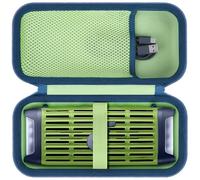 Lebakort Dur Étui Housse Cas Compatible avec Soundcore Boom 3i Enceinte Extérieure Résistante (Jaune Vert Bleu Foncé)