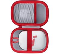 Lebakort Dur Étui Housse Cas Compatible avec Soundcore Select 4 Go Enceinte Ultra Portable (Blanc + Rouge)