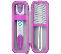 Lebakort Étui de rangement compatible avec système Leapfrog LeapReader LeapReader (Gris + Étui rose)