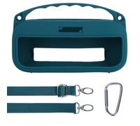 Lebakort Housse en Silicone pour Bose SoundLink Flex (2e génération) Enceinte Portable avec Bandoulière, Poignée et Boucle d'escalade (Bleu Foncé)