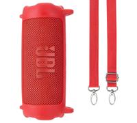 Lebakort Housse en Silicone pour JBL Flip 7 Enceinte Portable (Rouge)