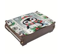 Lebartm Boîte à bijoux à rabat pour peinture diamant à faire soi-même, boîte de rangement en cristal de forme spéciale pour collier, bagues, bracelet, coffret cadeau pour femme, décoration de bureau