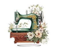Lebartm Décoration de bureau à faire soi-même - Forme irrégulière - Diamant - Peinture diamant sur une face - Décoration de table par numéros - Kits d'artisanat pour décoration d'intérieur - Machine à