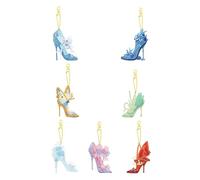 Lebartm DIY Diamond Art Painting Keychain Ornement Diamant Art Pâques Porte-clés à suspendre Pendentif double face Spot Drill - Talon haut 02