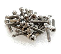 LEBEE Zixinz-Vis cylindriques Vis en Titane M4 M4X5 M4X6 M4X8 M4X10 M4X12 M4X14 M4X15 M4X16 M4X18 M4X20 M4X22 M4X25 M4X30 Button Hex 2.5 TIGR2, Résistance à la Corrosion