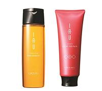 Lebel IAU Cleansing Freshment Hair Shampoo 200ml & Lebel IAU Silky Repair Hair Treatment 200ml Set (Green Tea Set)