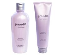 Lebel Proedit Care Works Hair Shampoo 300ml & Hair Ttreatment 250ml Set - Bounce Fit (Green Tea Set)
