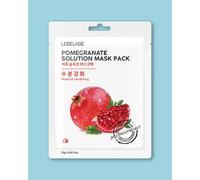 Lebelage Masque en tissu hydratant pour le visage à l'extrait de grenade Pomegrante Solution Mask - 23 ml / 1 pc