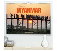 Leben in Myanmar (hochwertiger Premium Wandkalender 2026 DIN A2 quer), Kunstdruck in Hochglanz: Das Land der tausend Pagoden