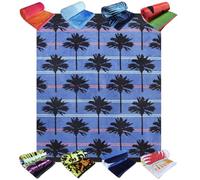 LEBENGOOD, Serviette de Plage, Piscine, Chaise Longue, Salle de Bain, Douche, 100% Coton égyptien, Velours, éponge, Absorbant, Doux, séchage (150 x 175 cm) Kethara Double