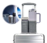 LebenHaus Porte-gobelet 2 en 1 pour Valise, Avion, Porte-gobelet pour Plateau, Table, Porte-Boissons pour gobelets Stanley, Organisateur de café, Porte-Boissons, Essentiels de Voyage pour l'avion