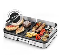 LEBENLANG 2400W Plancha électrique - Avec pince à barbecue