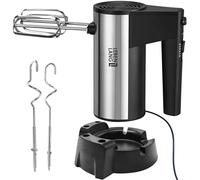 LEBENLANG Batteur electrique cuisine 400W - 5 vitesses et turbo & Incl. support I Fouet électrique Batteurs mixeur I Batteuse à main oeufs en neige Hand mixer Mini batteur de patisserie