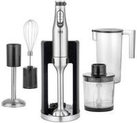 Lebenlang LBP9786 Mixeur plongeant 1200 W fonction turbo argent