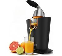 LEBENLANG Presse agrume electrique 600W - Cône en acier inoxydable & Sans BPA I Presse-agrumes électriques I Juicer orange machine Presseur agrumes electriques Jus de fruit d'orange automatique