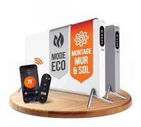 LEBENLANG Radiateur Electrique Economique D'énergie - Avec WiFi & Appli | Avec Télécommande I Installation Sur Pied ou Murale I Chauffage Electrique basse consommation Radiateurs électrique 2000W