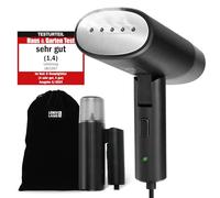 LEBENLANG Steamer Défroisseur vapeur de voyage - Compact et pliable avec kit de voyage I Fer à vapeur pour défroisser la vapeur en vacances I Mini Garment Steamer à main Steam Fer à vapeur portable