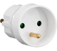Lebenoid EBE310101 ADAPTEUR France/SCHUKO 16Amperes, Blanc [Classe énergétique A++]