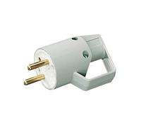 L'Ebenoïd - Fiche mâle 2P+T 16A IP40 à anneau - Gris - Lébénoïd