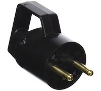 - Fiche mâle 2P+T 16A IP40 à anneau noir