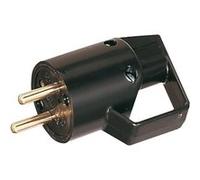 - Fiche mâle 2P+T 16A IP40 à anneau noir
