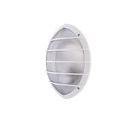 L'ebenoid - Hublot extérieur fluo 2X9W grille polycarbonate blanc 341X279mm avec lampes 2G7 ballast elec IK10 IP65 DOME EBENOID 079384