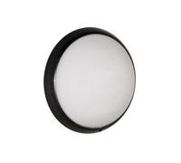 L'ebenoid - Hublot fluo 13W+13W Ø 300mm anthracite polycarbonate avec lampes G24q-1 4000K ballasts elec CL2 IK10 IP44 ALIUM EBENOID 078327