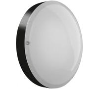 L'ebenoid - Hublot fluo 2X18W Ø 320mm polycarbonate noir avec lampes 4000K G24q-2 et ballast elec CL2 IK10 IP54 AXIOME T2 EBENOID 073264