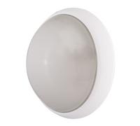 L'ebenoid - Hublot fluo 7W + 18W Ø 300mm blanc opale avec lampes 4000K 2G7 et G24q-1 et ballasts elec CL2 IK10 IP44 OPTION EBENOID 078371