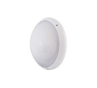 L'ebenoid - Hublot fluo 7W + 32W Ø 350mm blanc polycarbonate lampes 4000K 2G7 + G24q-3 ballasts elec CL2 IK10 IP65 SQUAD EBENOID 079452