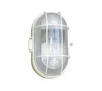 L'Ebenoïd - Hublot Ovale E27 grille pattes - Blanc - Lébénoïd
