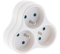 L'Ebenoïd - Multiprise biplite 16A façade - Blanc -