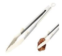 Lebensmittelzange Zum Kochen,Küchenzange Zum Kochen - Grillzange -Kochzange | Lebensmittelzange Mit Silikonspitze, Rutschfeste KüchenUtensilien, Grillzange Aus Edelstahl