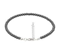 Lebensquelle Plus Bracelet de cheville avec pierres précieuses diamètre 4 mm, 25 cm + 5 cm, réglable, bijou en pierre précieuse, Eén maat, Pierre précieuse