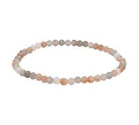 Lebensquelle Plus | Bracelet en pierres précieuses à facettes 4 mm | 19 cm de longueur | Avec carte de pierres précieuses | Véritables pierres précieuses, Mittelgroße, Pierre, Pierre précieuse.