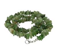 Lebensquelle Plus Chaîne à éclats en pierre précieuse avec fermoir - 45 cm de long + fermoir à griffe - Collier éclatant de pierre de guérison - Fabriqué à la main et naturellement, Medium, Gemme