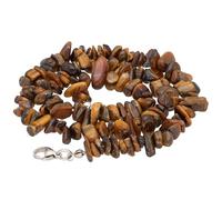 Lebensquelle Plus Chaîne à éclats en pierre précieuse avec fermoir - 45 cm de long + fermoir à griffe - Collier éclatant de pierre de guérison - Fabriqué à la main et naturellement, Medium, Gemme