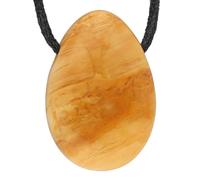 Lebensquelle Plus Pendentif en forme de goutte rare avec cordon en coton - Collier en pierre naturelle - Pendentif en pierre précieuse véritable - Pendentif goutte percé, 3 cm, Gemme, Divers