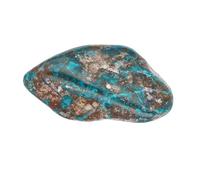 Lebensquelle Plus Pierres roulées populaires | Pierres précieuses polies + carte de pierres précieuses | Taille M : 2-3 cm | Pierre de poche de guérison agréable au toucher (chrysocolle)