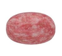 Lebensquelle Plus Thulit Pierre précieuse roulée + carte de pierres précieuses | Taille L : 3-4 cm | Pierre de guérison agréable au toucher