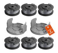 Lebenswuerze Lot de 6 bobines de fil de rechange pour coupe-bordure Bosch EasyGrassCut 23/26/18/18-230/18-260/18-26, 6 bobines de fil F016800569, 2 capuchons de débroussailleuse F016F05320, en nylon